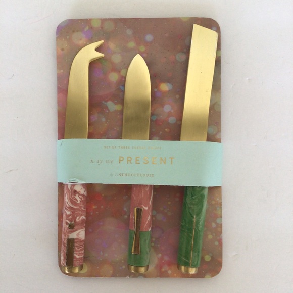 ANTHROPOLOGIE BERGEN CHEESE KNIVES NWT - Picture 3 of 9